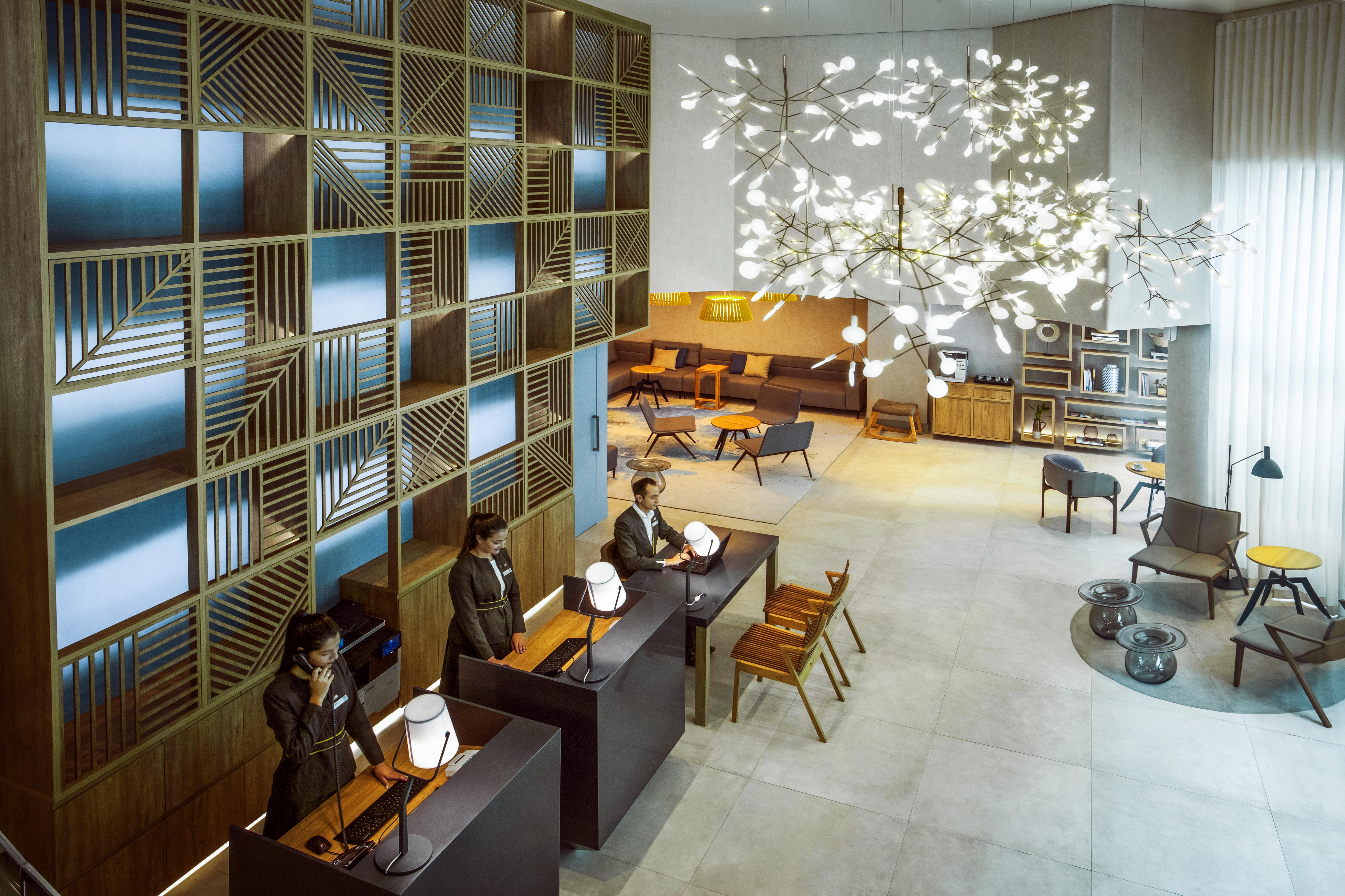 奥斯卡弗莱雷丽笙酒店 圣保罗 外观 照片 The lobby of the hotel
